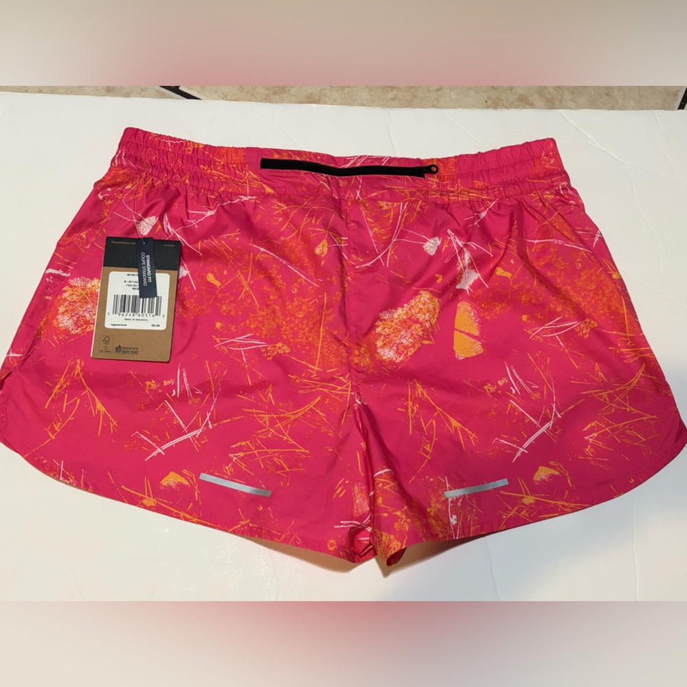 NWT THE NORTH FACE Vibrant Pink and Yellow Athletic Shorts Size M